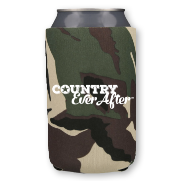 Country Ever After Logo Can Cooler - Camo