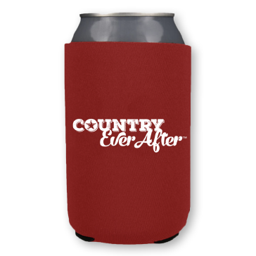 Country Ever After Logo Can Cooler - Red